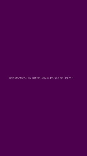 Tampilan Antarmuka Aplikasi Derektortoto Link Daftar Semua Jenis Game Online - 1