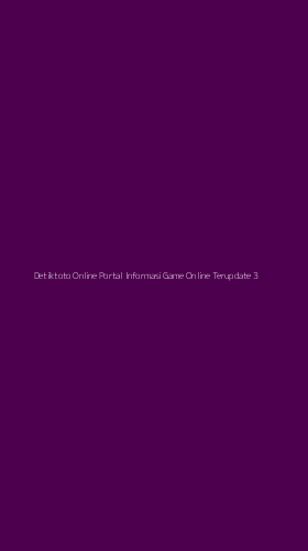 Tampilan Antarmuka Aplikasi Detiktoto Online Portal Informasi Game Online Terupdate - 3
