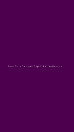 Tampilan Antarmuka Aplikasi Dewa Gacor Cara Main Togel Colok Jitu Pemula - 4