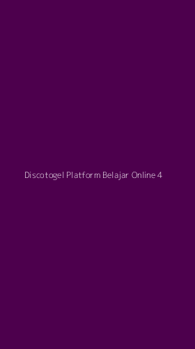 Tampilan Antarmuka Aplikasi Discotogel Platform Belajar Online - 4
