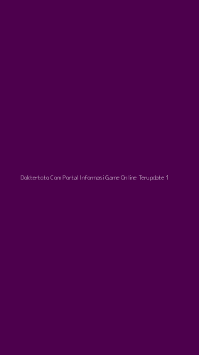 Tampilan Antarmuka Aplikasi Doktertoto Com Portal Informasi Game Online Terupdate - 1