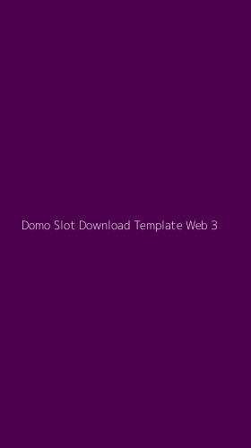 Tampilan Antarmuka Aplikasi Domo Slot Download Template Web - 3