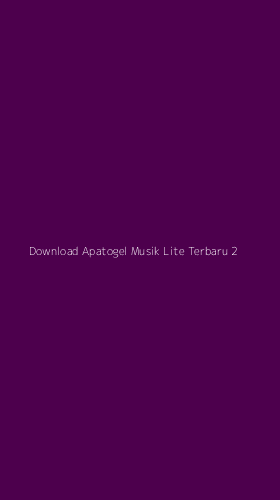 Tampilan Antarmuka Aplikasi Download Apatogel Musik Lite Terbaru - 2