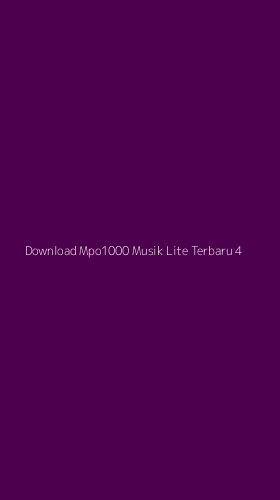Tampilan Antarmuka Aplikasi Download Mpo1000 Musik Lite Terbaru - 4