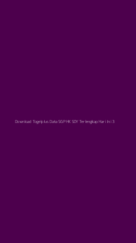 Tampilan Antarmuka Aplikasi Download Togelplus Data Sgp Hk Sdy Terlengkap Hari Ini - 3