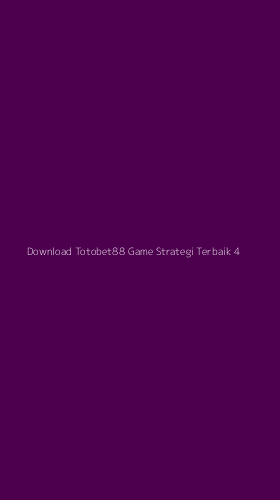 Tampilan Antarmuka Aplikasi Download Totobet88 Game Strategi Terbaik - 4