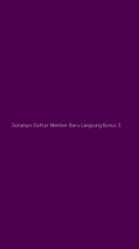 Tampilan Antarmuka Aplikasi Dutampo Daftar Member Baru Langsung Bonus - 3