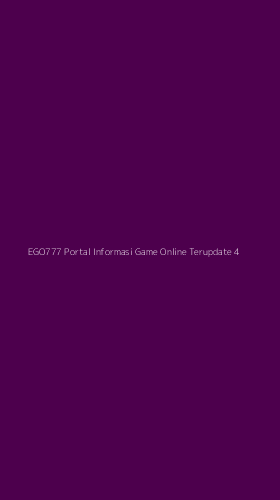 Tampilan Antarmuka Aplikasi Ego777 Portal Informasi Game Online Terupdate - 4