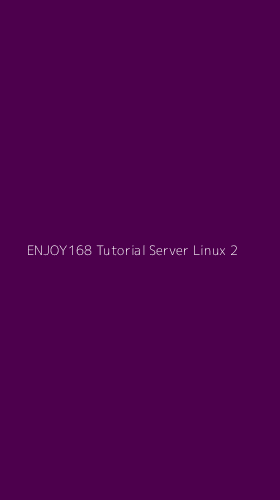 Tampilan Antarmuka Aplikasi Enjoy168 Tutorial Server Linux - 2
