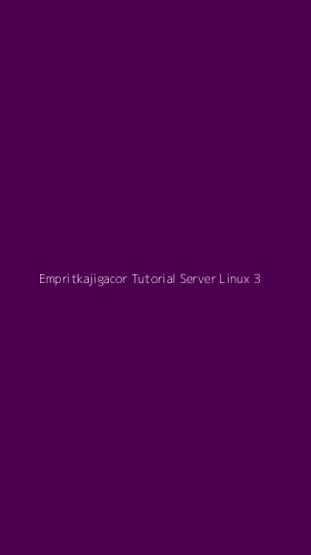 Tampilan Antarmuka Aplikasi Empritkajigacor Tutorial Server Linux - 3