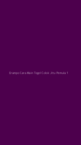Tampilan Antarmuka Aplikasi Erampo Cara Main Togel Colok Jitu Pemula - 1