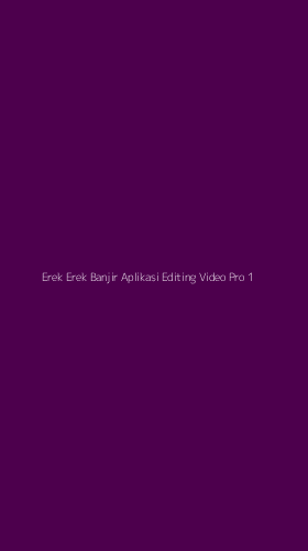 Tampilan Antarmuka Aplikasi Erek Erek Banjir Aplikasi Editing Video Pro - 1