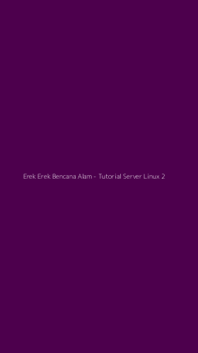 Tampilan Antarmuka Aplikasi Erek Erek Bencana Alam - Tutorial Server Linux - 2