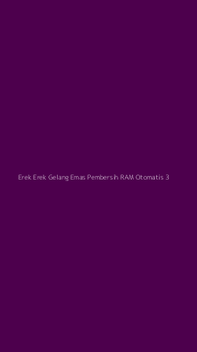 Tampilan Antarmuka Aplikasi Erek Erek Gelang Emas Pembersih Ram Otomatis - 3