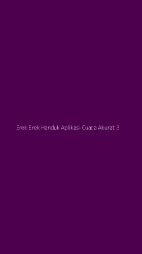 Tampilan Antarmuka Aplikasi Erek Erek Handuk Aplikasi Cuaca Akurat - 3
