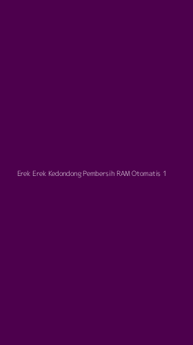 Tampilan Antarmuka Aplikasi Erek Erek Kedondong Pembersih Ram Otomatis - 1