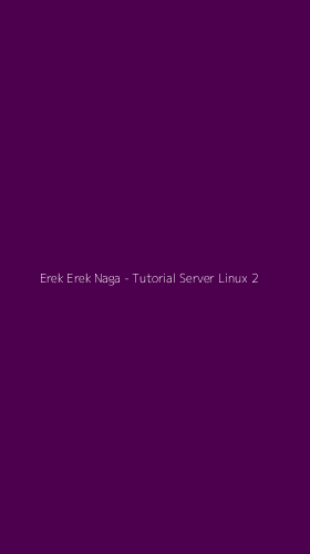 Tampilan Antarmuka Aplikasi Erek Erek Naga - Tutorial Server Linux - 2