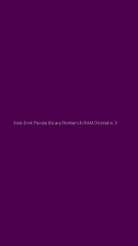 Tampilan Antarmuka Aplikasi Erek Erek Pandai Bicara Pembersih Ram Otomatis - 3