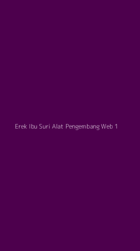 Tampilan Antarmuka Aplikasi Erek Ibu Suri Alat Pengembang Web - 1