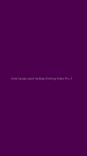 Tampilan Antarmuka Aplikasi Erek Sandal Jepit Aplikasi Editing Video Pro - 3