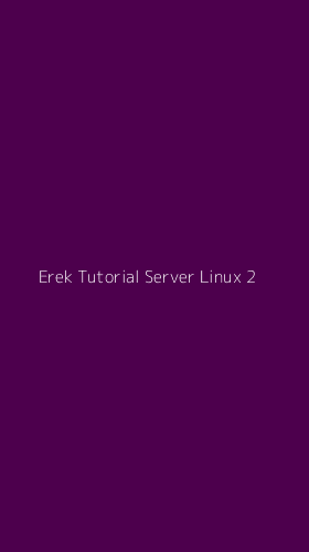 Tampilan Antarmuka Aplikasi Erek Tutorial Server Linux - 2