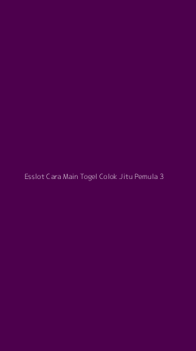 Tampilan Antarmuka Aplikasi Esslot Cara Main Togel Colok Jitu Pemula - 3