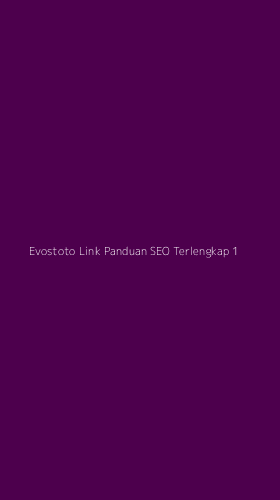 Tampilan Antarmuka Aplikasi Evostoto Link Panduan Seo Terlengkap - 1