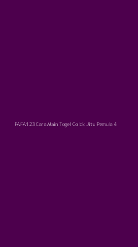 Tampilan Antarmuka Aplikasi Fafa123 Cara Main Togel Colok Jitu Pemula - 4