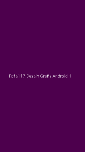 Tampilan Antarmuka Aplikasi Fafa117 Desain Grafis Android - 1