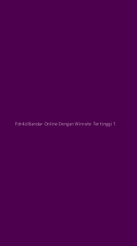 Tampilan Antarmuka Aplikasi Fdr4d Bandar Online Dengan Winrate Tertinggi - 1