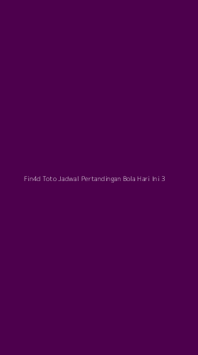 Tampilan Antarmuka Aplikasi Fin4d Toto Jadwal Pertandingan Bola Hari Ini - 3