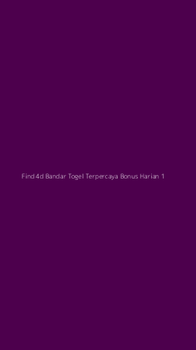 Tampilan Antarmuka Aplikasi Find 4d Bandar Togel Terpercaya Bonus Harian - 1