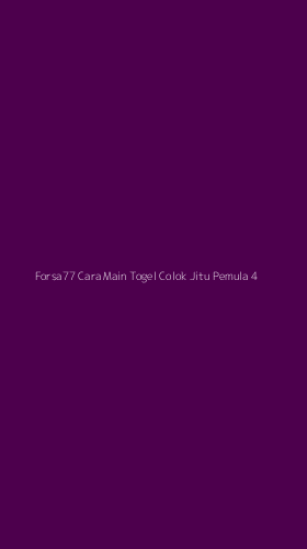 Tampilan Antarmuka Aplikasi Forsa77 Cara Main Togel Colok Jitu Pemula - 4