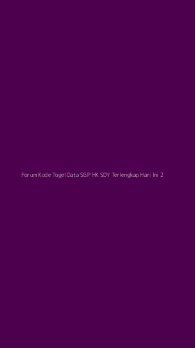 Tampilan Antarmuka Aplikasi Forum Kode Togel Data Sgp Hk Sdy Terlengkap Hari Ini - 2