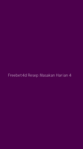 Tampilan Antarmuka Aplikasi Freebet4d Resep Masakan Harian - 4