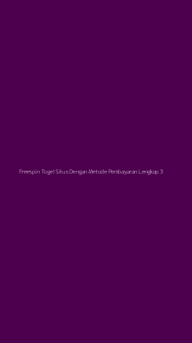 Tampilan Antarmuka Aplikasi Freespin Togel Situs Dengan Metode Pembayaran Lengkap - 3