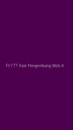 Tampilan Antarmuka Aplikasi Ft777 Alat Pengembang Web - 4