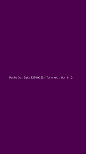 Tampilan Antarmuka Aplikasi Fun4d Com Data Sgp Hk Sdy Terlengkap Hari Ini - 2
