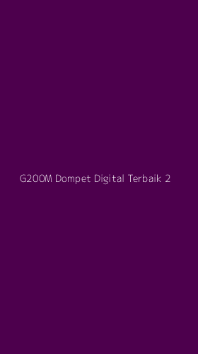 Tampilan Antarmuka Aplikasi G200m Dompet Digital Terbaik - 2