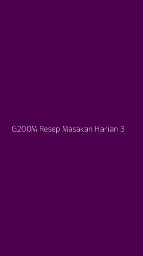 Tampilan Antarmuka Aplikasi G200m Resep Masakan Harian - 3
