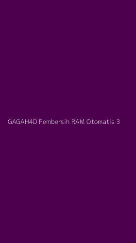 Tampilan Antarmuka Aplikasi Gagah4d Pembersih Ram Otomatis - 3