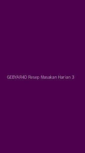 Tampilan Antarmuka Aplikasi Gebyar4d Resep Masakan Harian - 3