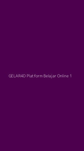 Tampilan Antarmuka Aplikasi Gelar4d Platform Belajar Online - 1