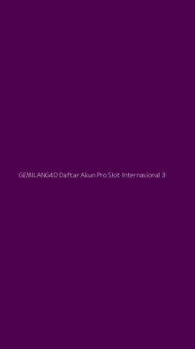 Tampilan Antarmuka Aplikasi Gemilang4d Daftar Akun Pro Slot Internasional - 3