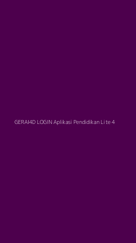 Tampilan Antarmuka Aplikasi Gerai4d Login Aplikasi Pendidikan Lite - 4