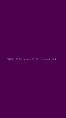 Tampilan Antarmuka Aplikasi Gospin123 Daftar Akun Pro Slot Internasional - 3
