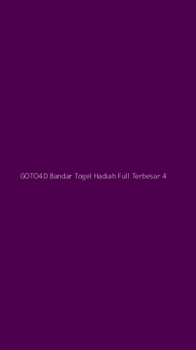 Tampilan Antarmuka Aplikasi Goto4d Bandar Togel Hadiah Full Terbesar - 4