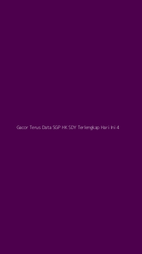 Tampilan Antarmuka Aplikasi Gacor Terus Data Sgp Hk Sdy Terlengkap Hari Ini - 4