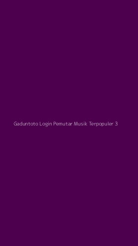 Tampilan Antarmuka Aplikasi Gaduntoto Login Pemutar Musik Terpopuler - 3