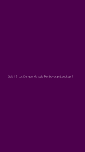 Tampilan Antarmuka Aplikasi Gaib4 Situs Dengan Metode Pembayaran Lengkap - 1